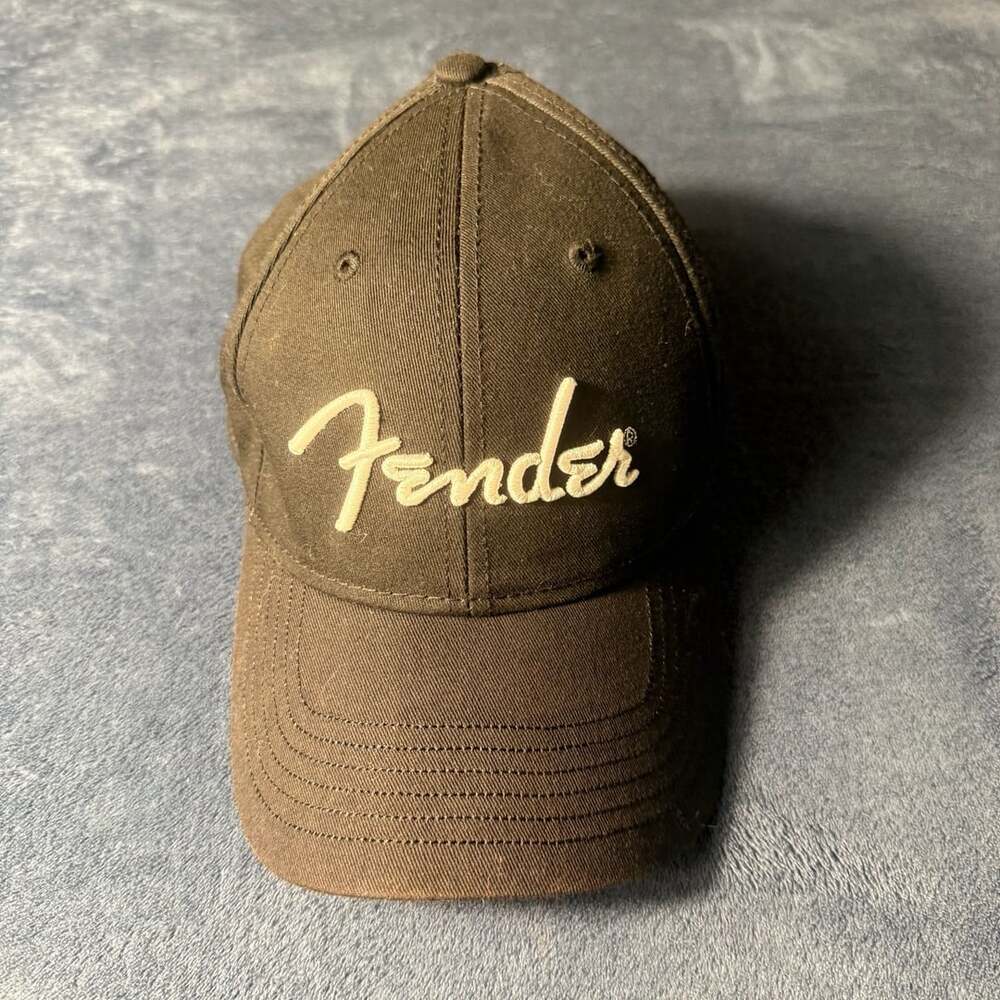 Fender Logo Snapback Hat Black